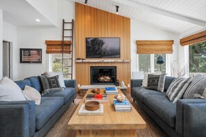 TV, fireplace - Welcome to The Robin!  (Elkhorn)