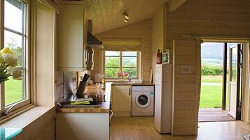 Fridge, dishwasher, electric kettle, toaster