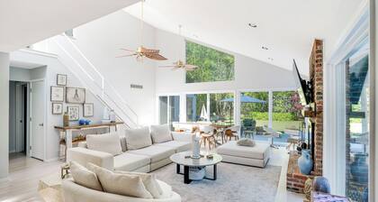 Contemporary home close to beaches with private pool, open floorplan, and...