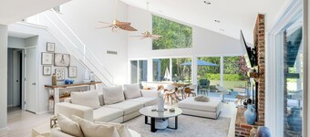 Contemporary home close to beaches with private pool, open floorplan, and...