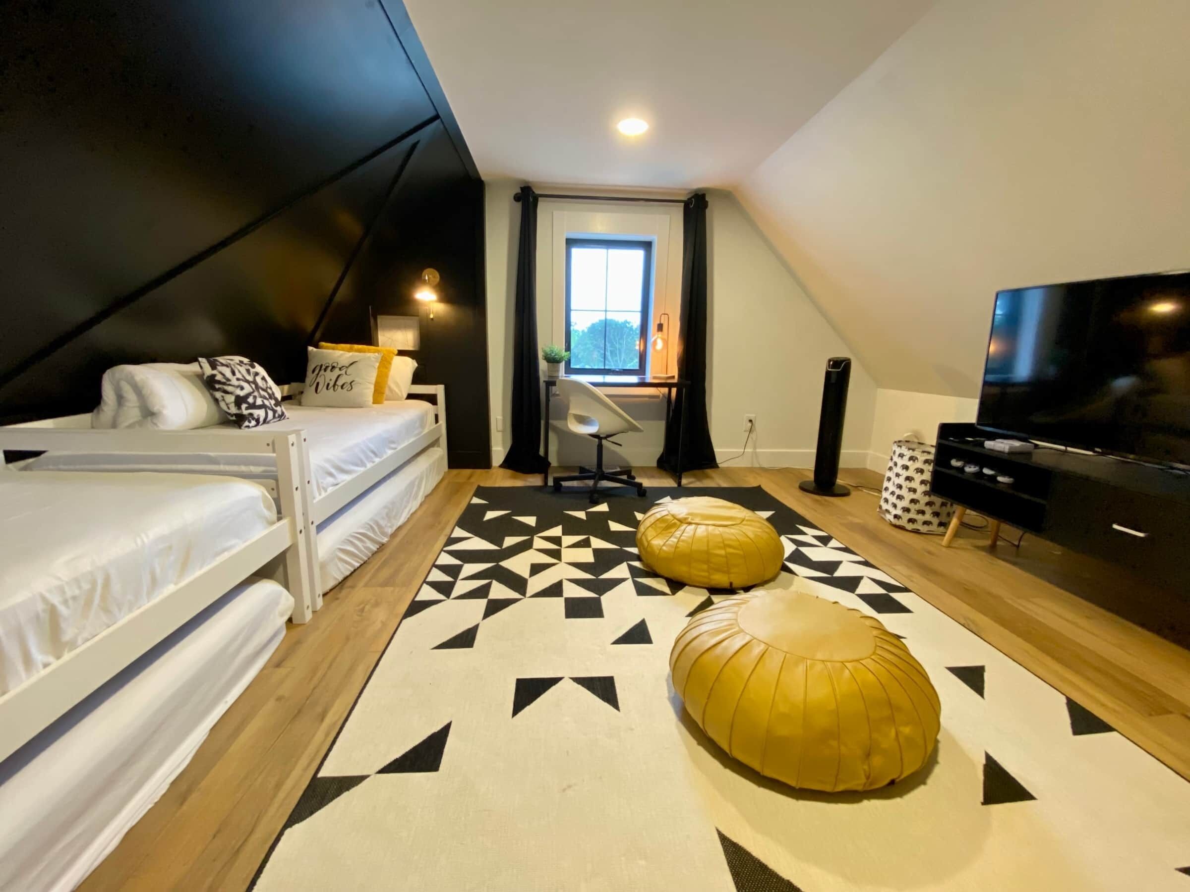 3 camere, una scrivania, ferro/asse da stiro, Wi-Fi gratuito