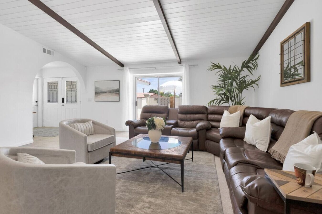 TV, fireplace, table football