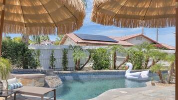 A heated pool