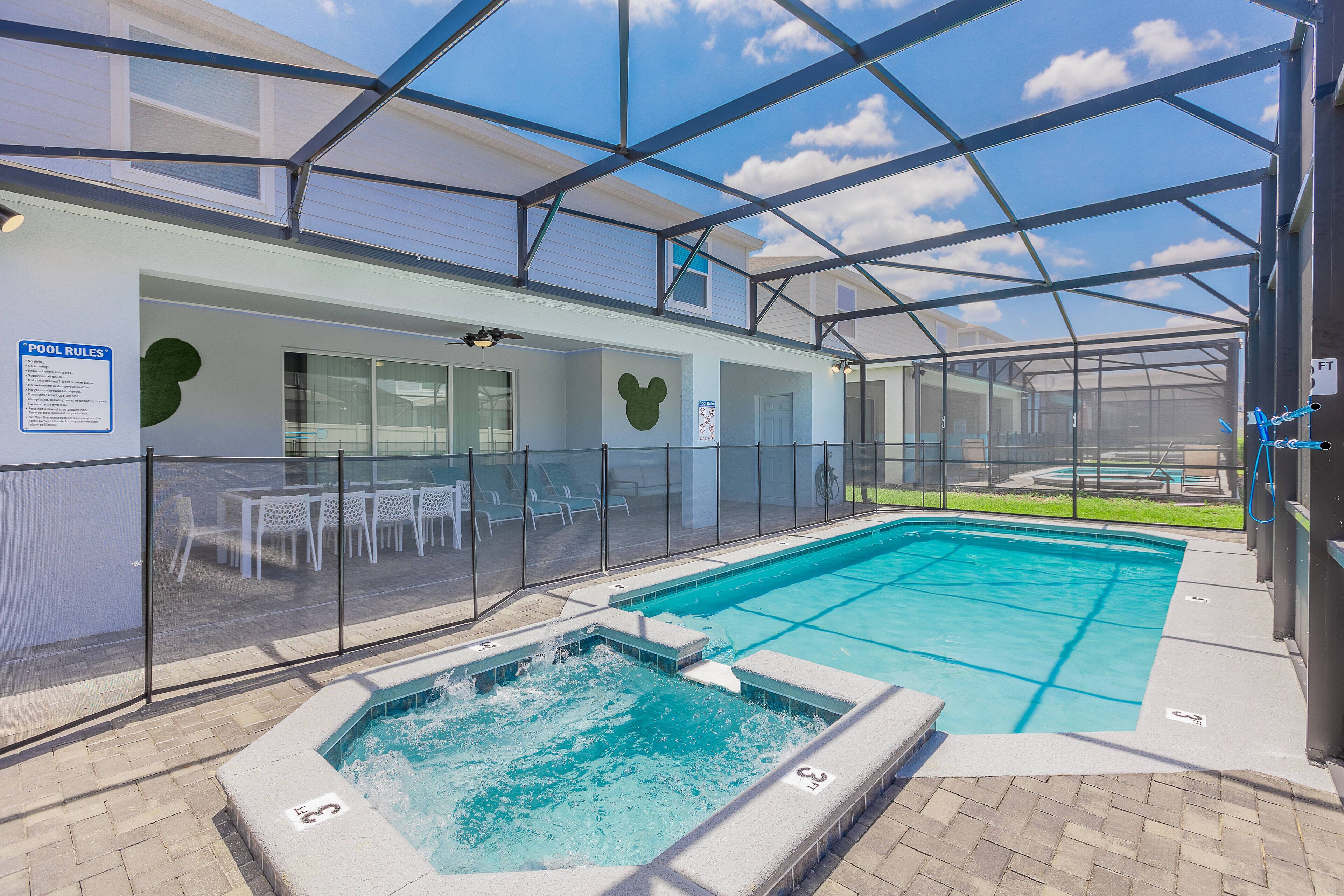 Et oppvarmet basseng