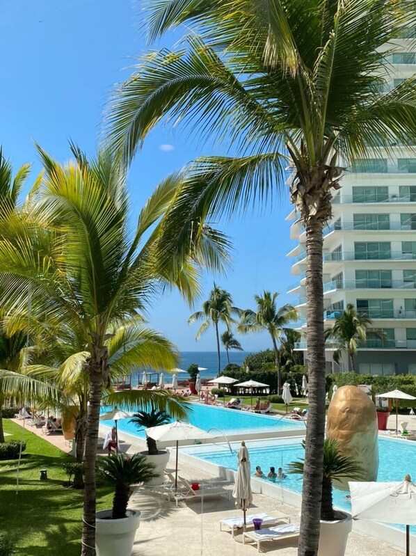 Pool - 115B - 1BR/1 Bath at Seaspray Condos on Okaloosa Island, Fort Walton Beach, Fl (Puerto Vallarta)