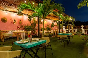 Área externa para banquete