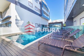 Pool - APARTMENT WITH SIDE SEA VIEW, MARISCAL, BOMBINHAS-SC (LA185EF) (Mariscal Bombinhas)