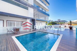 Pool - APARTMENT WITH SIDE SEA VIEW, MARISCAL, BOMBINHAS-SC (LA185EF) (Mariscal Bombinhas)