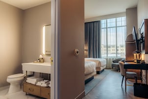 Room, 2 Queen Beds (Air) | Bathroom | Shower, rainfall showerhead, designer toiletries, hair dryer