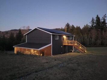 Evening summer view of our guest suite.