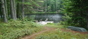 Beautiful waterfront cabin; breathtaking views of Whiteface Mountain