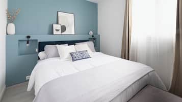 1 chambre, lit parapluie, Wi-Fi gratuit, draps fournis