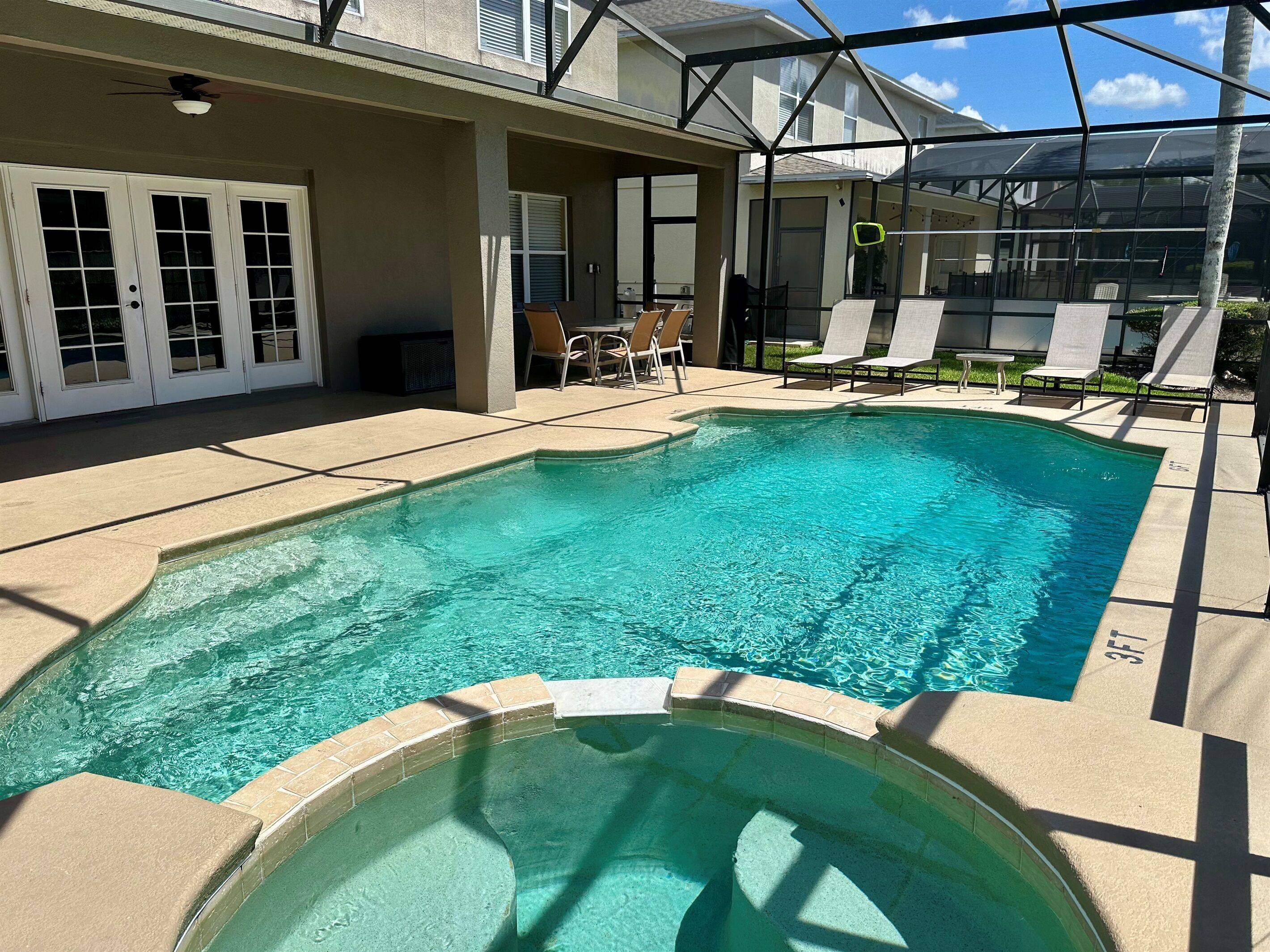 A heated pool
