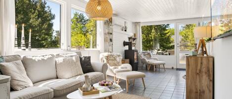 Fernseher, Kamin, DVD-Player