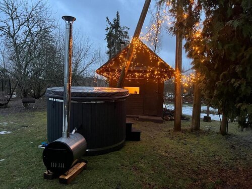 Private Farm Jakuzzi Sauna in the forest
