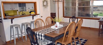 Ranch house in historic Washington, Texas. Wide, open country views