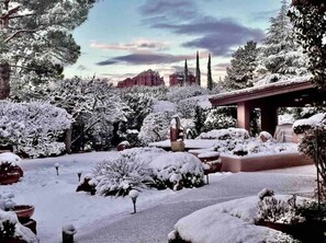 Property grounds - Chapel Vista Home With Stunning Views of Red Rocks & Chapel. Hot-Tub & Gardens. (Sedona)