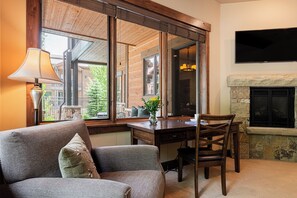 TV, fireplace - Walk to Frostwood Gondola, Enjoy Luxury Amenities! (Park City)