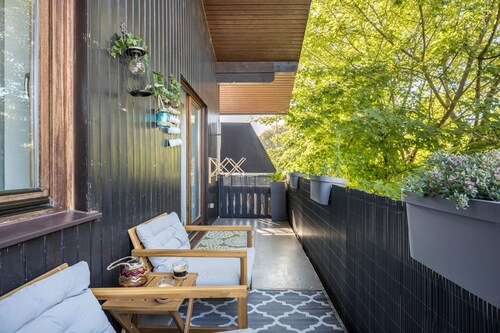 Ferienwohnung 'Time 2 Sea' mit Gemeinschaftsgarten, Balkon und WLAN