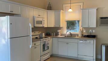 Fridge, microwave, dishwasher, ice maker