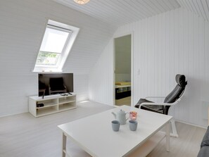 Televisie en een open haard