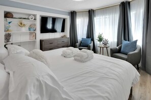 1 bedroom, travel crib, WiFi, bed sheets