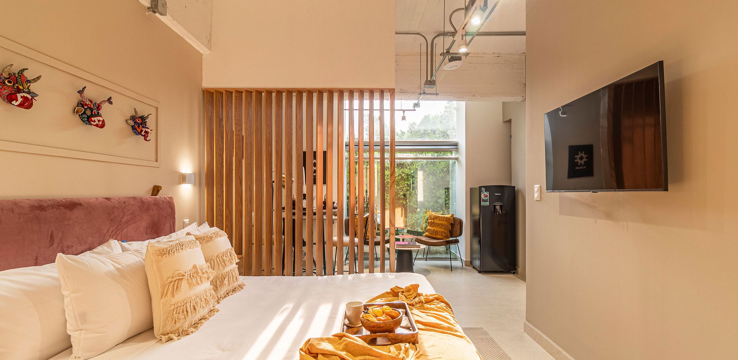 1 bedroom, desk, iron/ironing board, travel cot