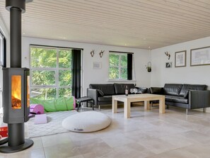 Télévision, cheminée