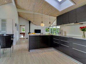 Fridge, microwave, dishwasher, highchair