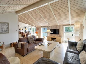 TV, fireplace, DVD player