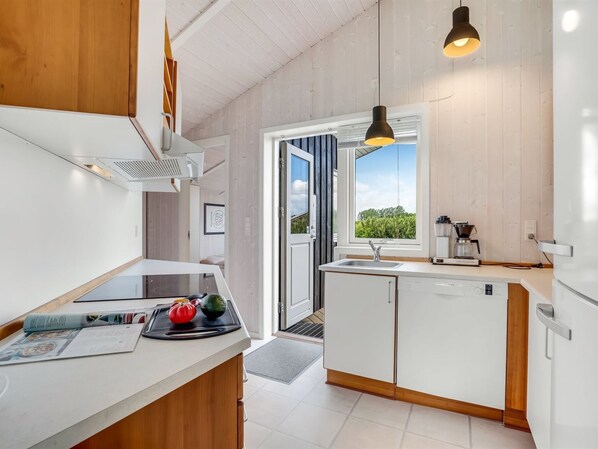 Fridge, microwave, dishwasher, highchair
