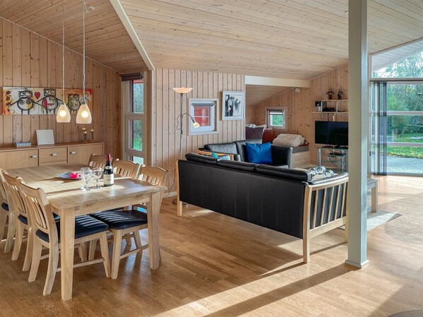 Fernseher, Kamin, DVD-Player