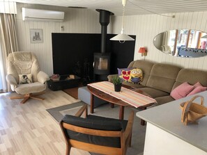 Tv, pejs, dvd-afspiller, bordfodbold