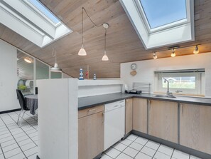 Fridge, microwave, dishwasher, highchair