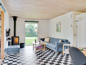 TV, fireplace, DVD player