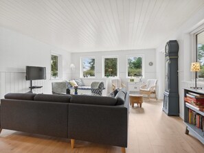 Fernseher, Kamin, DVD-Player