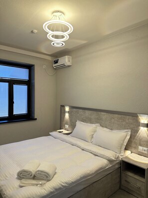 Standard Double Room | Premium bedding, desk, soundproofing, iron/ironing board