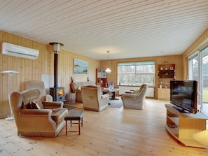 Fernseher, Kamin
