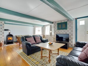Fernseher, Kamin