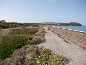 Vlak bij het strand