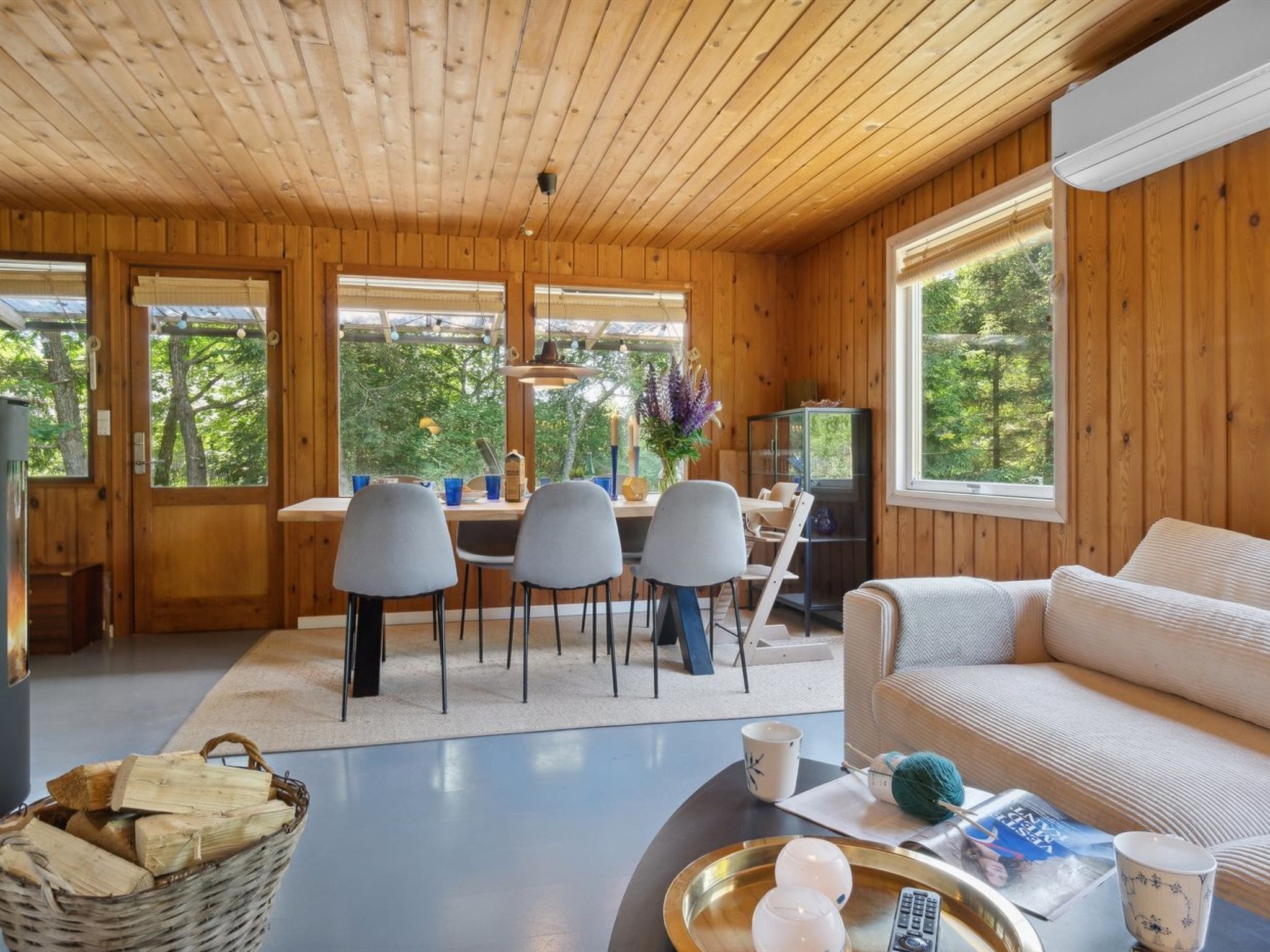 Télévision, cheminée