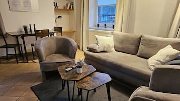 Smart TV, DVD player, books