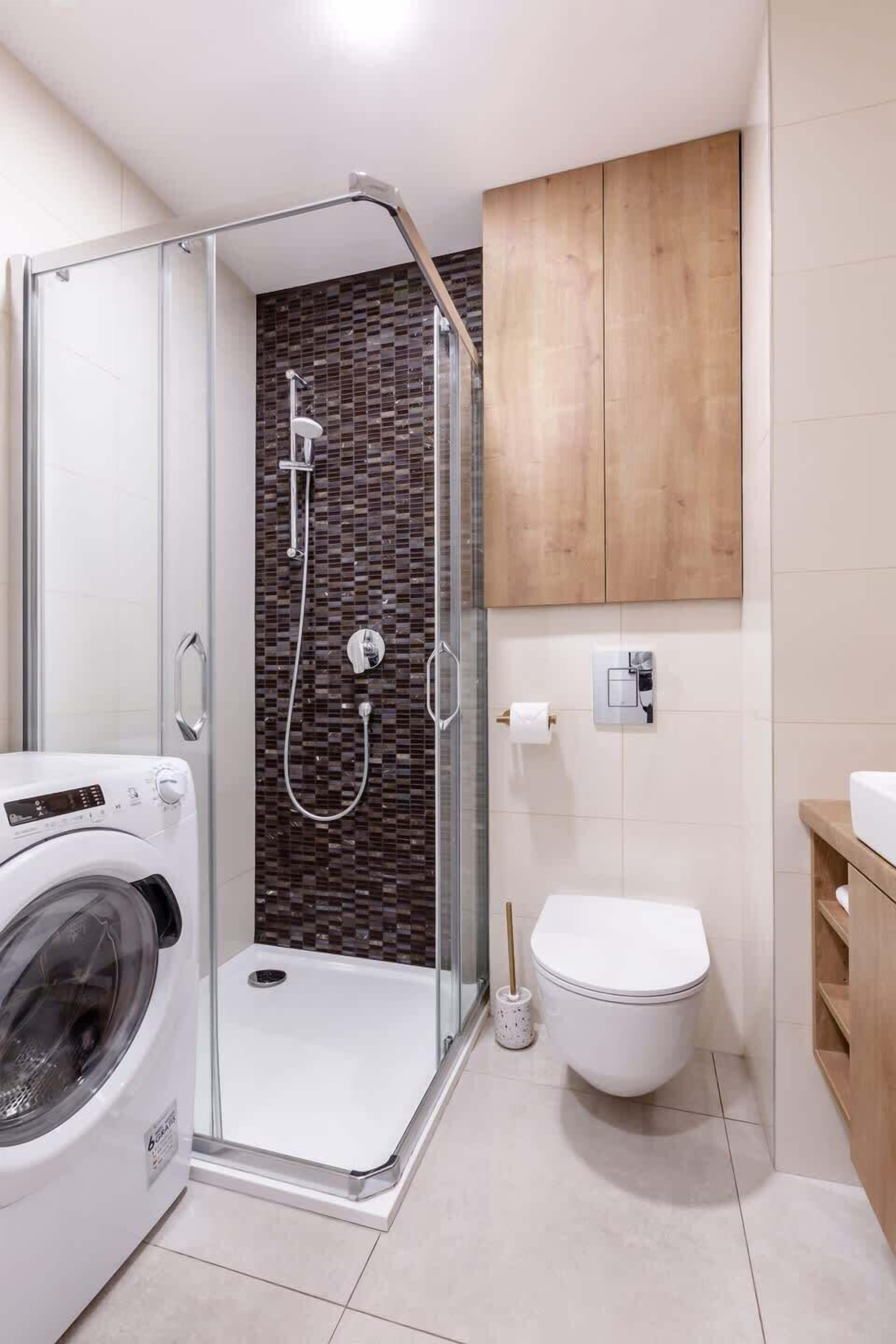 Shower, hair dryer