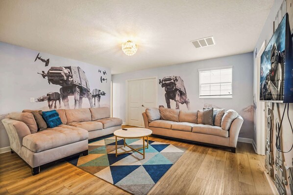 TV, video games, offices