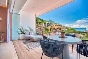 Outdoor dining - NEW Luxury Modern Condo in SOHO PV! Best Rooftop! (Puerto Vallarta)