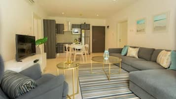 Deluxe-lejlighed | Opholdsområde