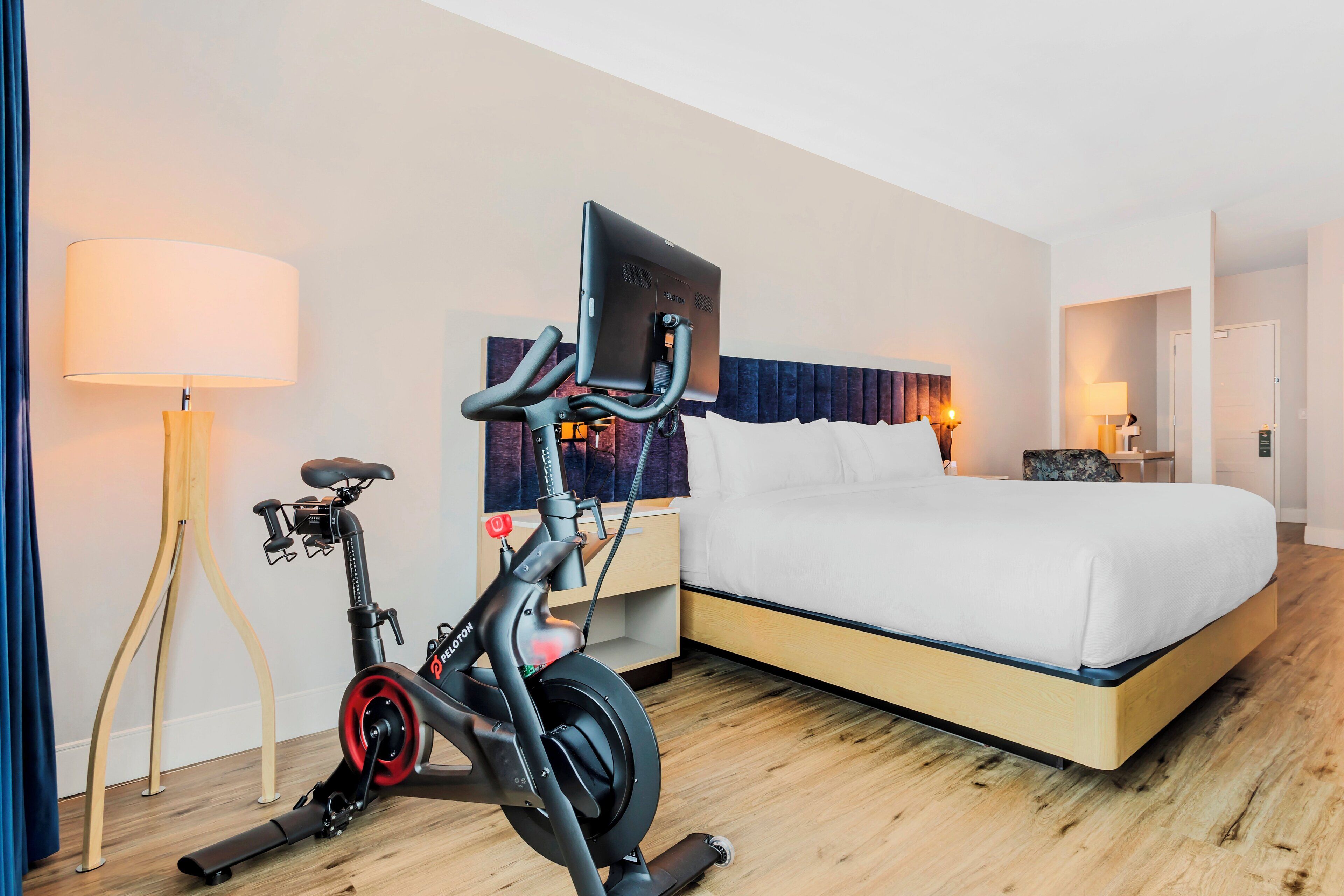 Premium Room, 1 King Bed, Pool View (with Peloton Bike) | 1 bedroom, premium bedding, pillowtop beds, in-room safe