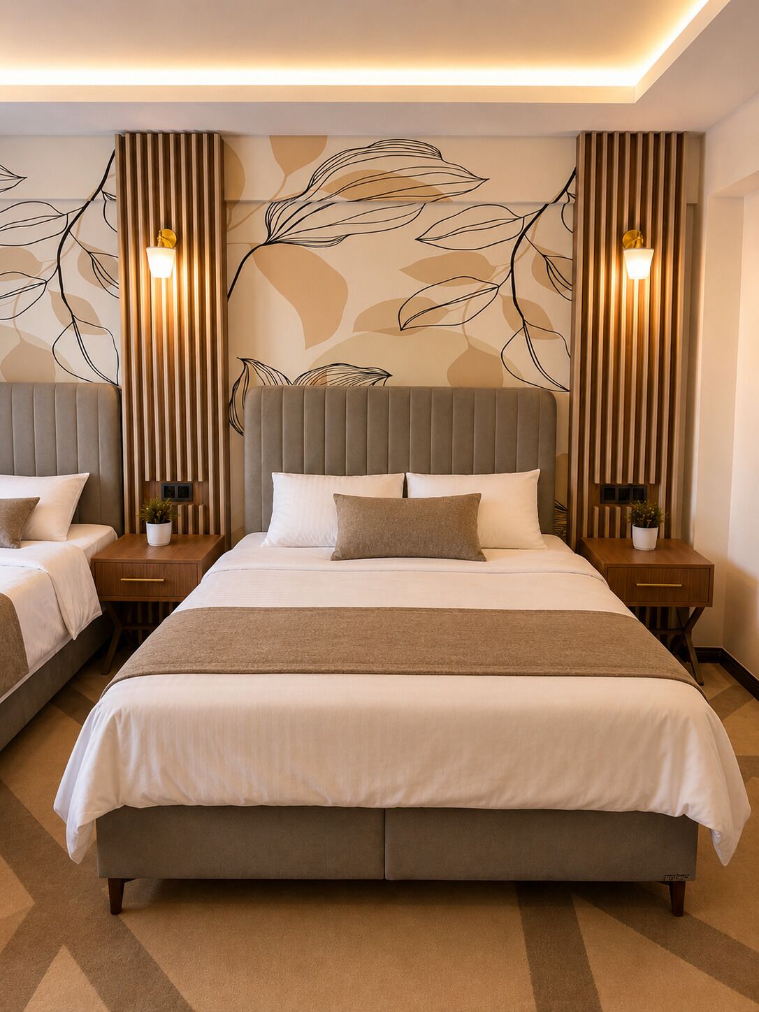 Suite | Desk, laptop workspace, soundproofing, iron/ironing board