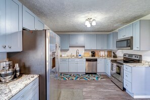 Ferienhaus, Mehrere Betten, Küche | Eigene Küche | Kühlschrank, Mikrowelle, Ofen, Herdplatte