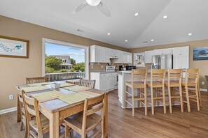 Dining - Sea Wolfe Oceanview Home with Elevator in Town's Center! (Emerald Isle)